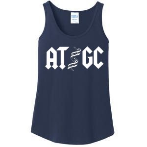 Funny Chemistry Chemist Biology AT GC DNA Ladies Essential Tank