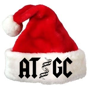 Funny Chemistry Chemist Biology AT GC DNA Premium Christmas Santa Hat