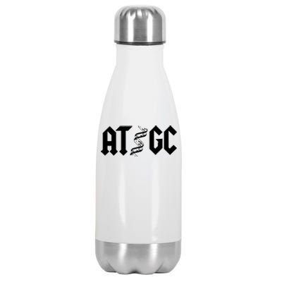 Funny Chemistry Chemist Biology AT GC DNA Stainless Steel Insulated Water Bottle