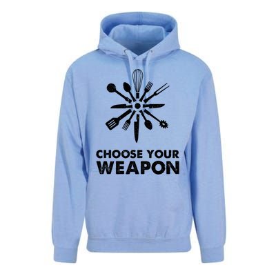 Funny Cooking Choose Your Weapon Kitchen Utensils Gift Unisex Surf Hoodie