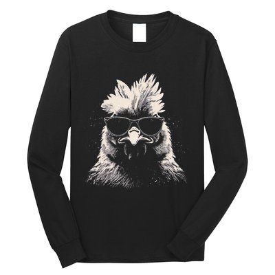 Funny Chicken cool Graffiti Urban art street Long Sleeve Shirt