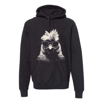 Funny Chicken cool Graffiti Urban art street Premium Hoodie