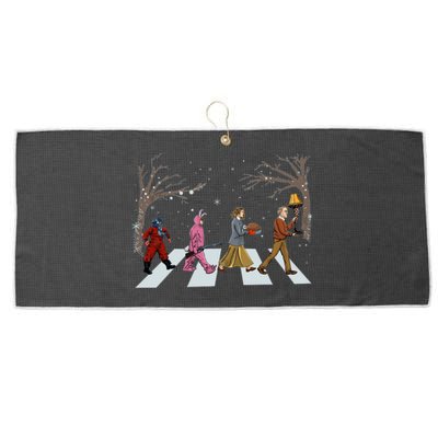 Funny Classic Christmas Story Road Large Microfiber Waffle Golf Towel