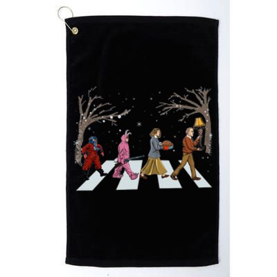 Funny Classic Christmas Story Road Platinum Collection Golf Towel