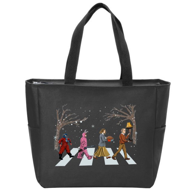 Funny Classic Christmas Story Road Zip Tote Bag