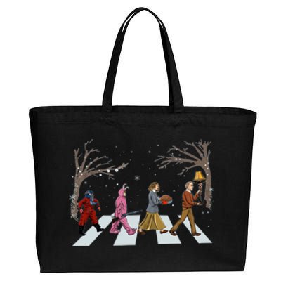 Funny Classic Christmas Story Road Cotton Canvas Jumbo Tote