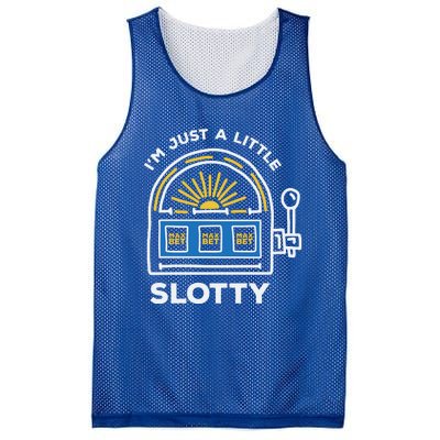 Funny Casino Cool Gift Im Just A Little Bit Slotty Gift Mesh Reversible Basketball Jersey Tank