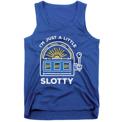 Funny Casino Cool Gift Im Just A Little Bit Slotty Gift Tank Top