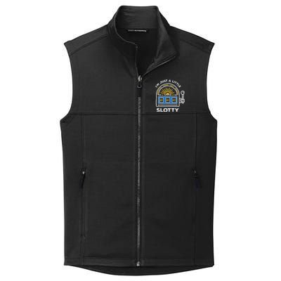 Funny Casino Cool Gift Im Just A Little Bit Slotty Gift Collective Smooth Fleece Vest