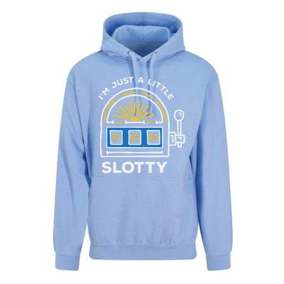 Funny Casino Cool Gift Im Just A Little Bit Slotty Gift Unisex Surf Hoodie