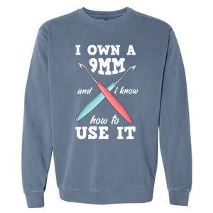 Funny Crocheting Crochet Gift Garment-Dyed Sweatshirt