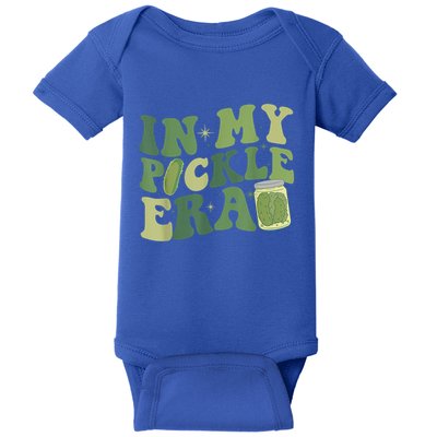 Funny Canned Cucumber Pickle Groovy In My Pickle Era Gift Baby Bodysuit