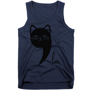 Funny Cat Comma La Kamala Harris For President 2024 Election Gift Tank Top