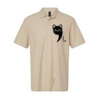 Funny Cat Comma La Kamala Harris For President 2024 Election Gift Softstyle Adult Sport Polo