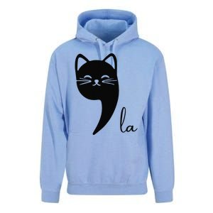 Funny Cat Comma La Kamala Harris For President 2024 Election Gift Unisex Surf Hoodie