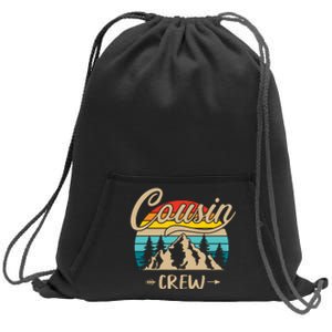 Funny Cousin Crew Family Outdoor Sunset Summer Camp Lover Sweatshirt Cinch Pack Bag