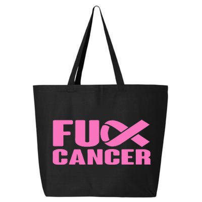 F ck Cancer Pink Ribbon Breast Cancer Awareness  Gifts 25L Jumbo Tote