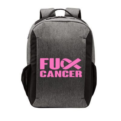 F ck Cancer Pink Ribbon Breast Cancer Awareness  Gifts Vector Backpack