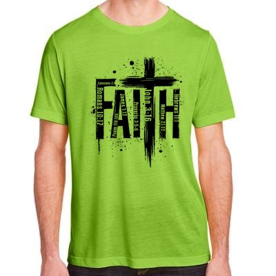 Faith Cross Christ Religious Inspirational Apparel Adult ChromaSoft Performance T-Shirt