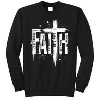 Faith Cross Christ Religious Inspirational Apparel Sweatshirt