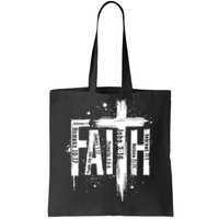 Faith Cross Christ Religious Inspirational Apparel Tote Bag