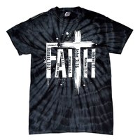 Faith Cross Christ Religious Inspirational Apparel Tie-Dye T-Shirt