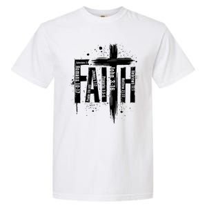 Faith Cross Christ Religious Inspirational Apparel Garment-Dyed Heavyweight T-Shirt