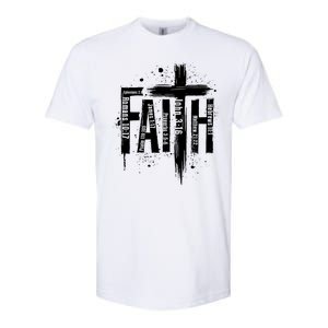 Faith Cross Christ Religious Inspirational Apparel Softstyle CVC T-Shirt