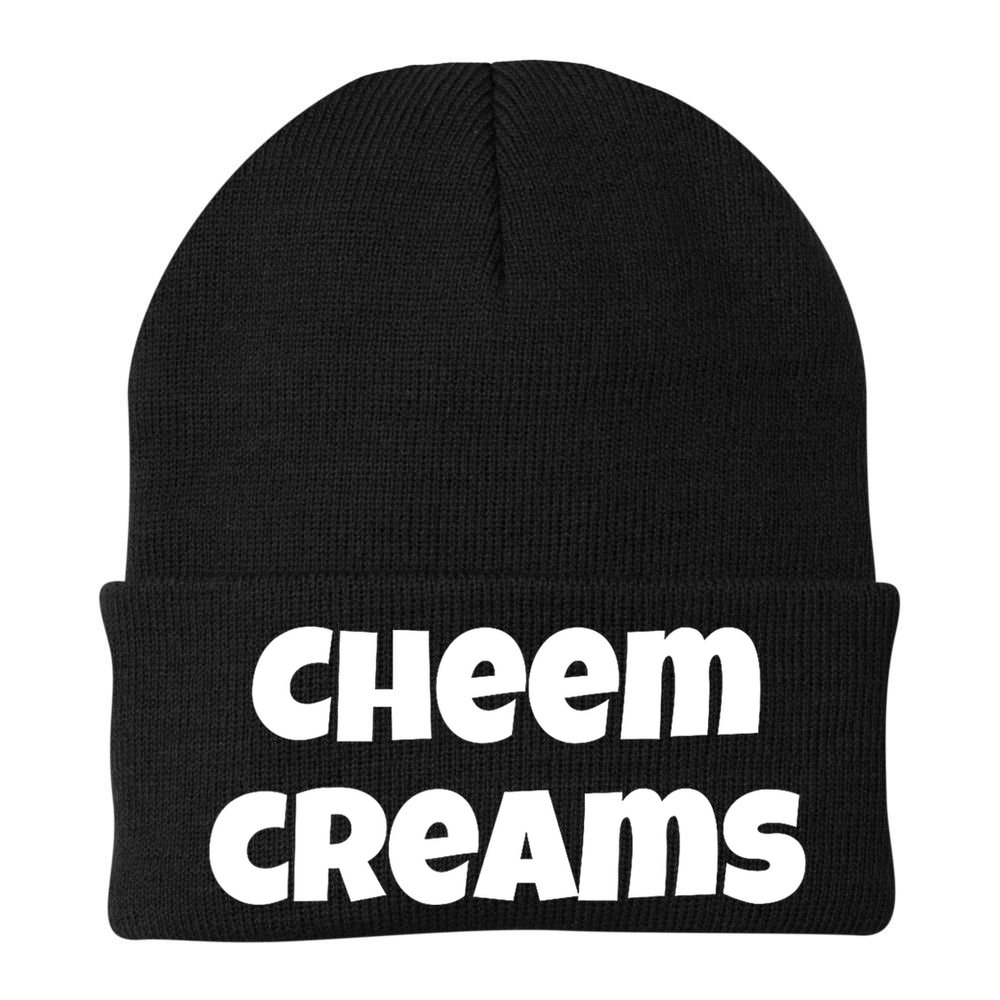 Funny Cheem Creams Novelty Gag Fun Social Media Humor Beanie