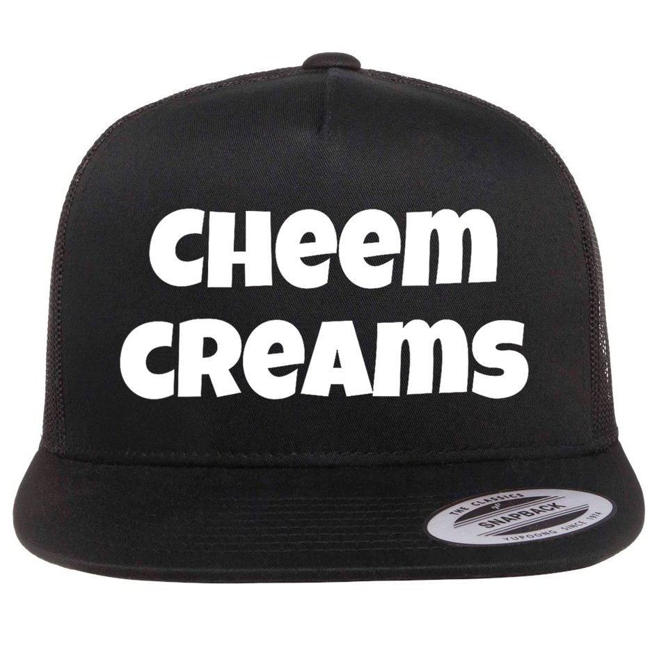 Funny Cheem Creams Novelty Gag Fun Social Media Humor Flat Bill Trucker Hat