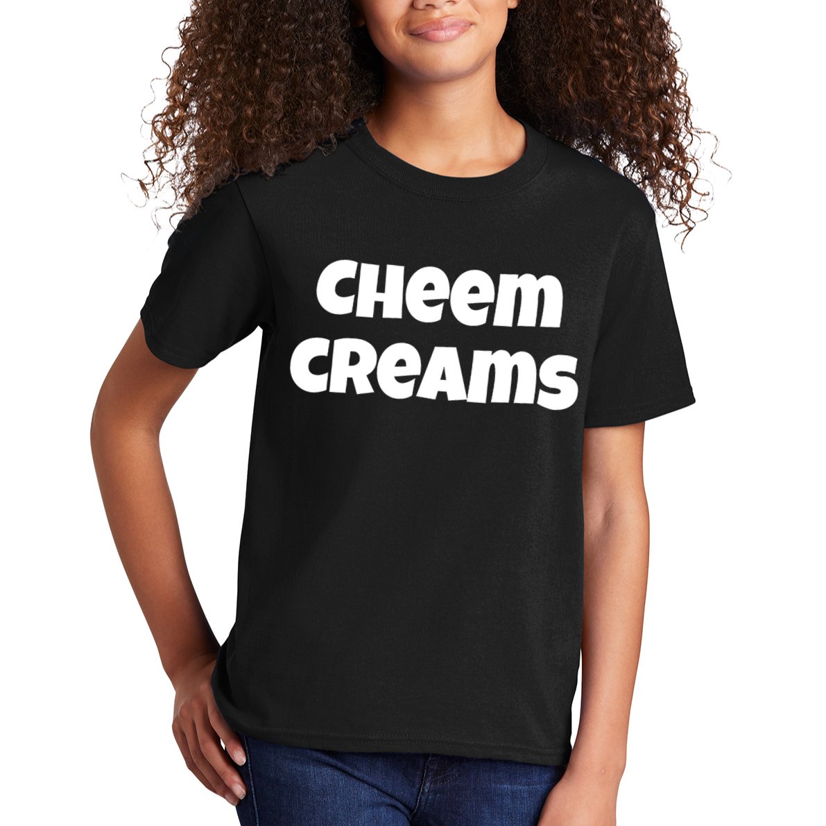 Funny Cheem Creams Novelty Gag Fun Social Media Humor Kids T-Shirt