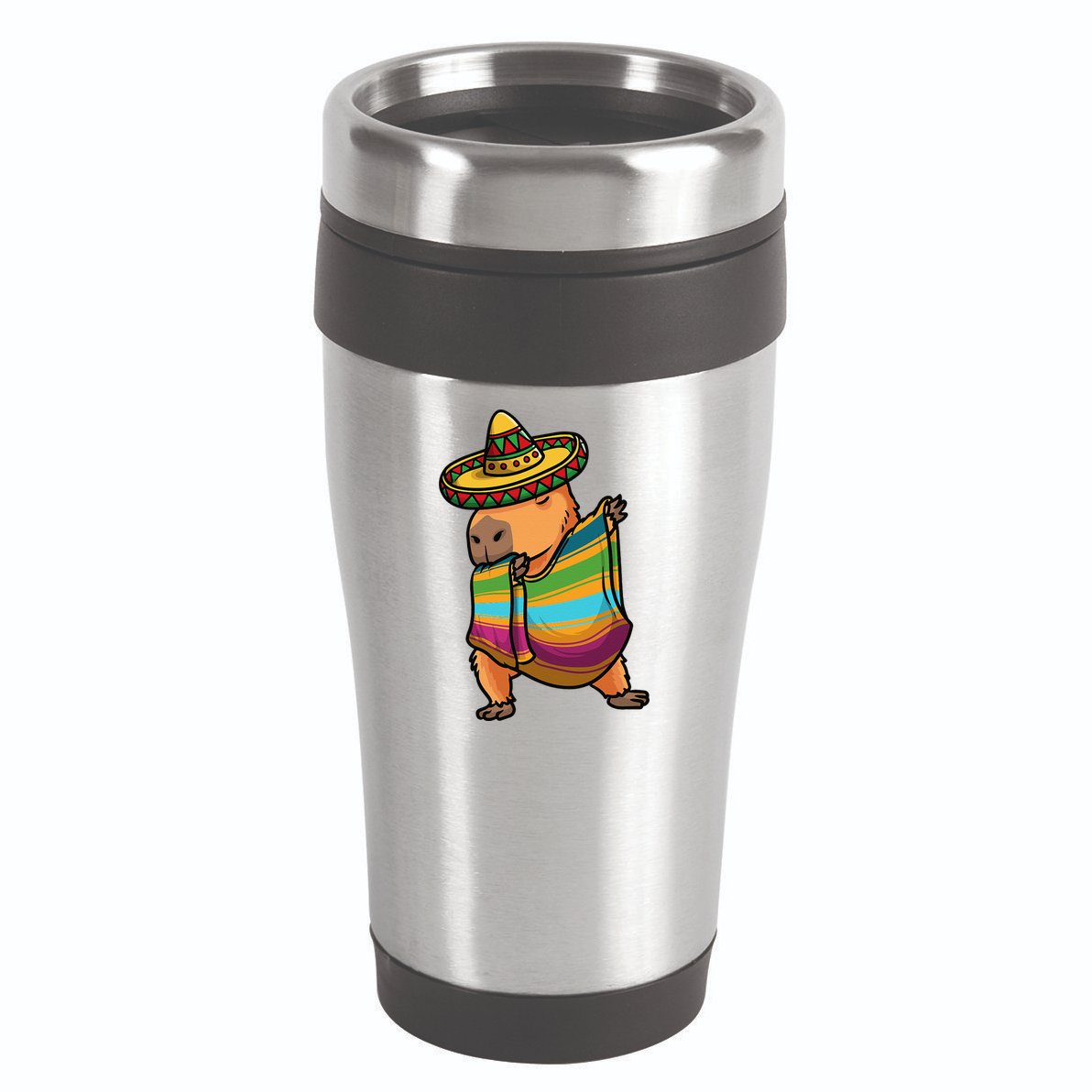 Funny Capybara Cinco De Mayo Rodent Dab Mexican Gift 16oz Travel Tumbler