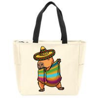 Funny Capybara Cinco De Mayo Rodent Dab Mexican Gift Zip Tote Bag