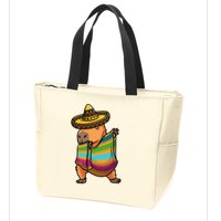 Funny Capybara Cinco De Mayo Rodent Dab Mexican Gift Zip Tote Bag