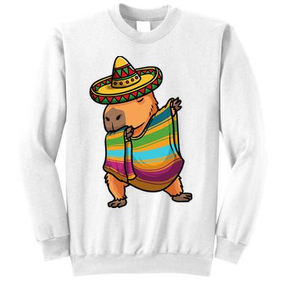 Funny Capybara Cinco De Mayo Rodent Dab Mexican Gift Sweatshirt