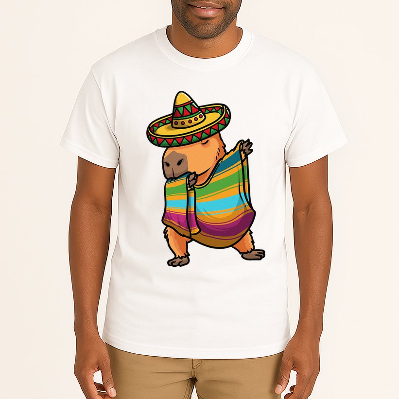 Funny Capybara Cinco De Mayo Rodent Dab Mexican Gift Tall T-Shirt