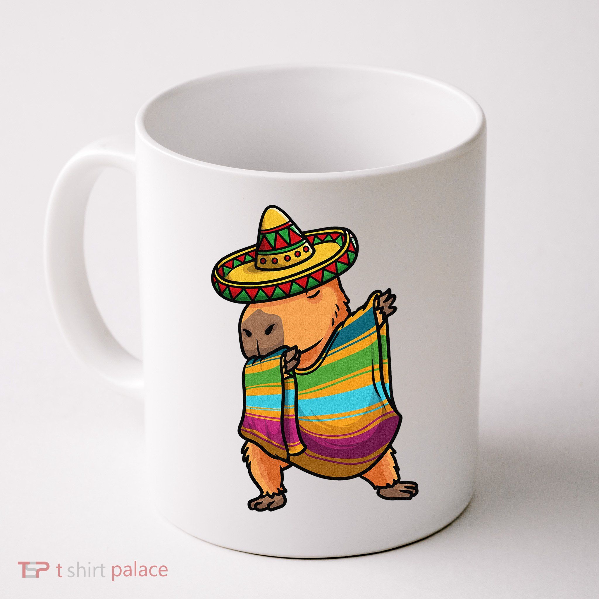 Funny Capybara Cinco De Mayo Rodent Dab Mexican Gift Mug