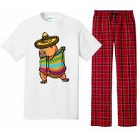 Funny Capybara Cinco De Mayo Rodent Dab Mexican Gift Pajama Set