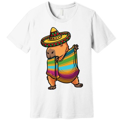Funny Capybara Cinco De Mayo Rodent Dab Mexican Gift Premium T-Shirt