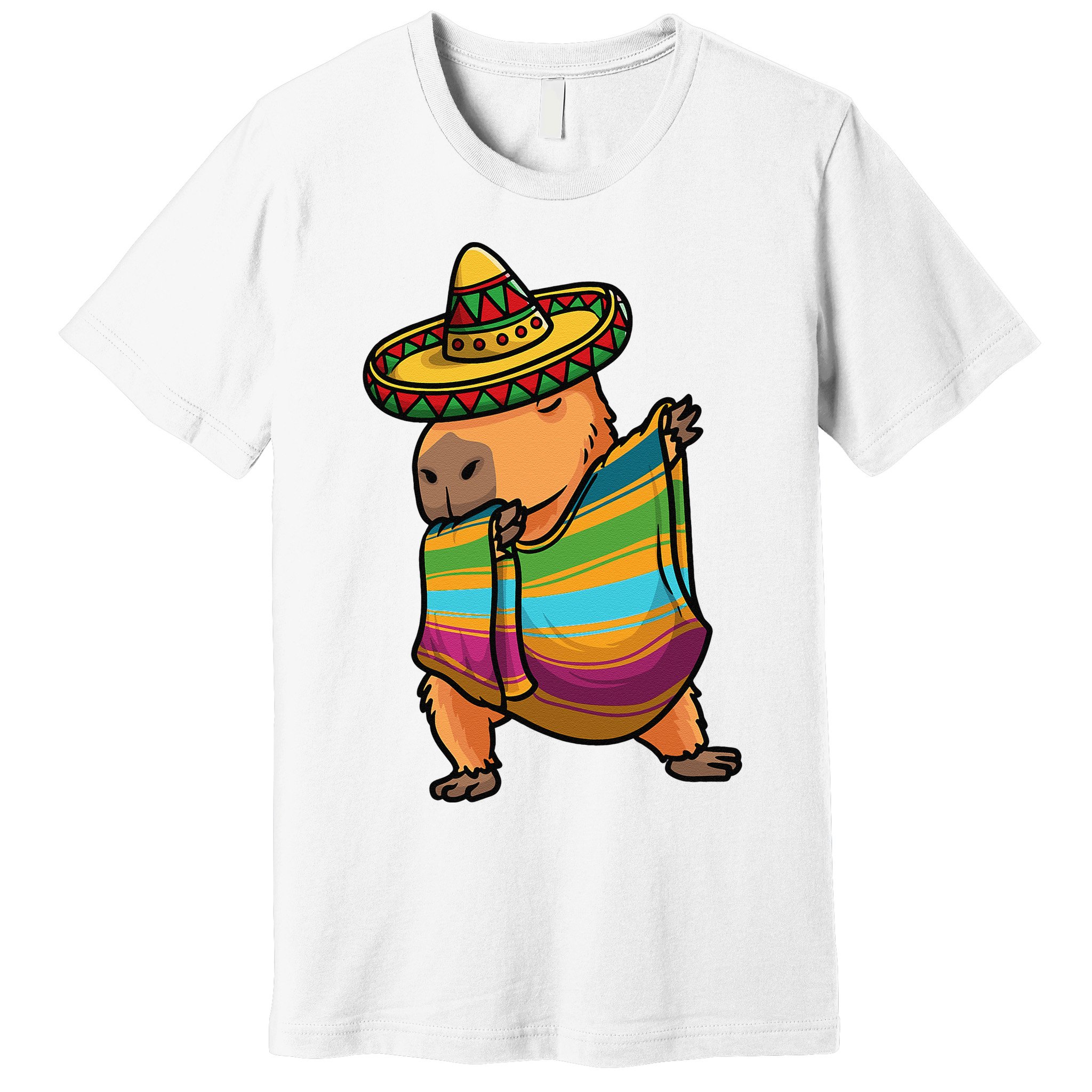 Funny Capybara Cinco De Mayo Rodent Dab Mexican Gift Premium T-Shirt