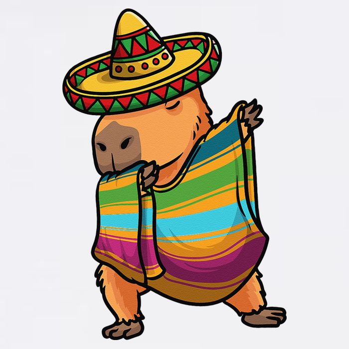 Funny Capybara Cinco De Mayo Rodent Dab Mexican Gift Premium T-Shirt