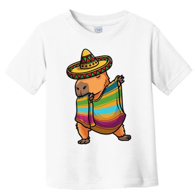 Funny Capybara Cinco De Mayo Rodent Dab Mexican Gift Toddler T-Shirt