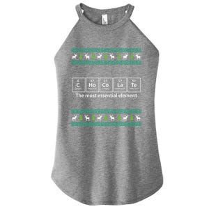 Funny Chemistry Chocolate Chocolate Elet Ugly Xmas Gift Women's Perfect Tri Rocker Tank