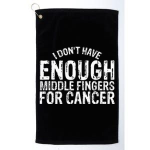 Funny Chemo Chemotherapy Battle Cancer Platinum Collection Golf Towel