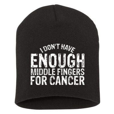 Funny Chemo Chemotherapy Battle Cancer Short Acrylic Beanie