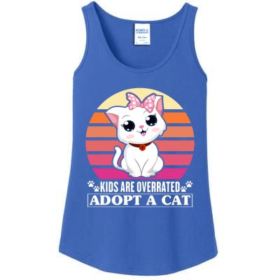 Funny Cute Cat Dad Cat Mom Are Overrated Adopt A Cat Gift Ladies Essential Tank