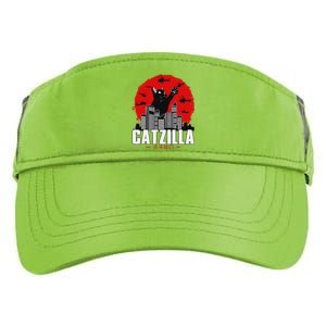 funny Catzilla Cute Cat Stuff For Cat Lover Adult Drive Performance Visor