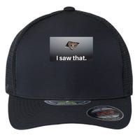 Funny Ceiling Cat I Saw That Judging Cat Watching You Meme Flexfit Unipanel Trucker Cap