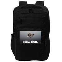 Funny Ceiling Cat I Saw That Judging Cat Watching You Meme Impact Tech Backpack