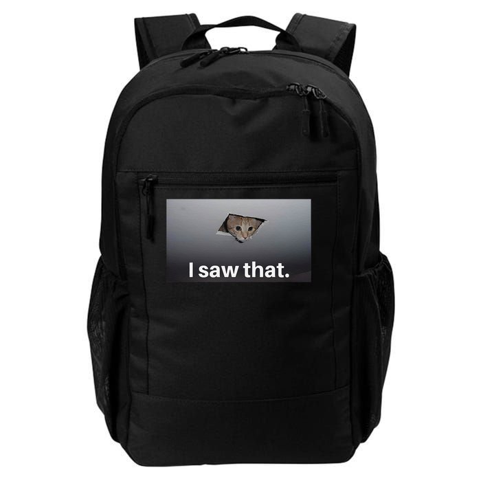 Funny Ceiling Cat I Saw That Judging Cat Watching You Meme Backpack